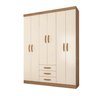 Guarda Roupa Casal 6 Portas 3 Gavetas Milano  - 3