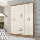 Ver imagem 1 de Guarda Roupa Casal 6 Portas 3 Gavetas Milano 