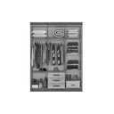 Ver imagem 2 de Guarda Roupa Casal 6 Portas 3 Gavetas Milano 