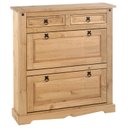 Ver imagem 3 de Sapateira Madeira 2 Portas Basculantes 2 Gavetas 16 Pares Idimex