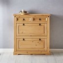 Ver imagem 1 de Sapateira Madeira 2 Portas Basculantes 2 Gavetas 16 Pares Idimex