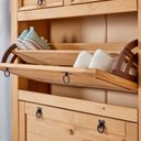 Ver mais imagens de Sapateira Madeira 2 Portas Basculantes 2 Gavetas 16 Pares Idimex