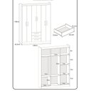 Ver imagem 4 de Guarda Roupa Casal 6 Portas 3 Gavetas Milano 