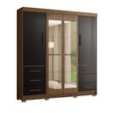 Ver imagem 3 de Guarda Roupa Casal com Espelhos 4 Portas 6 Gavetas Estrela