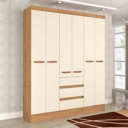 Guarda Roupa Casal 6 Portas 3 Gavetas Athenas  - 1
