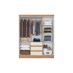 Guarda Roupa Casal 6 Portas 3 Gavetas Athenas  - 2