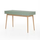 Ver imagem 6 de Escrivaninha Liva 2 Gavetas 120 Cm X 53 Cm Verde Jade