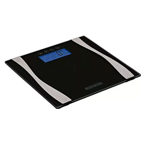 Balança de Banheiro com Bioimpedância até 180 Quilos Black+decker