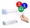 Ver imagem 2 de Varal Retrátil Automático Rotoplex Branco 5 Cordas - Secalux