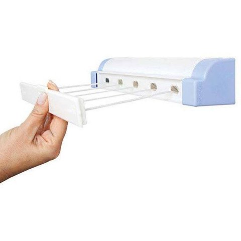 Varal Retrátil Automático Rotoplex Branco 5 Cordas - Secalux