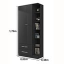 Ver imagem 4 de Guarda Roupa Solteiro 2 Portas 2 Gavetas Moju 