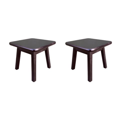 Kit 2 Minis Bancos Over 30x30 Preto