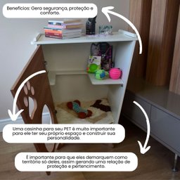 Mesa de Canto Gato Cachorro Pet Mdf Luxo - 3