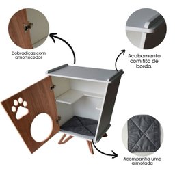 Mesa de Canto Gato Cachorro Pet Mdf Luxo - 4
