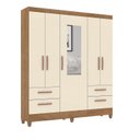 Ver imagem 3 de Guarda Roupa Casal 5 Portas 4 Gavetas Vitoria 