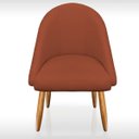 Ver imagem 6 de Kit 02 Poltrona Cadeira para Sala Orgânica Curva Redonda Confortável Reforçada Recepção Suede Terrac