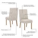Ver imagem 6 de Kit 2 Cadeiras para Sala de Jantar Eloá