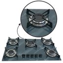 Ver imagem 4 de Fogão Cooktop Gás Chapa 5 Bocas Ultra Chama 127/220v Marmorizado Marmo Cinza
