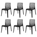 Ver imagem 2 de Kit 6 Cadeiras Gruvyer Empilhável Sala Jantar - Seat&co