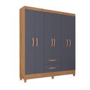 Ver imagem 3 de Guarda Roupa Casal 6 Portas 2 Gavetas Brasilia