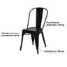 Kit Cadeiras Jantar Mesa Tolix - Preta - 5