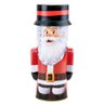 Decoração Lata Natalina Papai Noel 24cm - 1