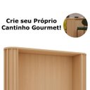 Ver imagem 3 de Bancada para Cozinha com Tampo Ilha 100% MDF 164 cm Lótus Carvalho