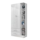 Ver imagem 3 de Guarda Roupa Solteiro 2 Portas 2 Gavetas Moju