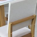 Ver imagem 6 de Kit 4 Cadeiras para Sala de Jantar Milla Bege/Nature