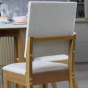 Ver imagem 7 de Kit 4 Cadeiras para Sala de Jantar Milla Bege/Nature