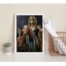 Quadro Decorativo Cleopatra - Arquétipo 33x24cm:madeira Branca - 1