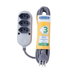 Extensão Múltipla 3 Tomadas 2p+t 10 a 250 V Tramontina 3 M Tramontina - 1