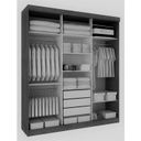 Ver imagem 2 de Guarda Roupa Casal com Espelho 3 Portas de Correr 3 Gavetas Ilhéus Marafon Móveis