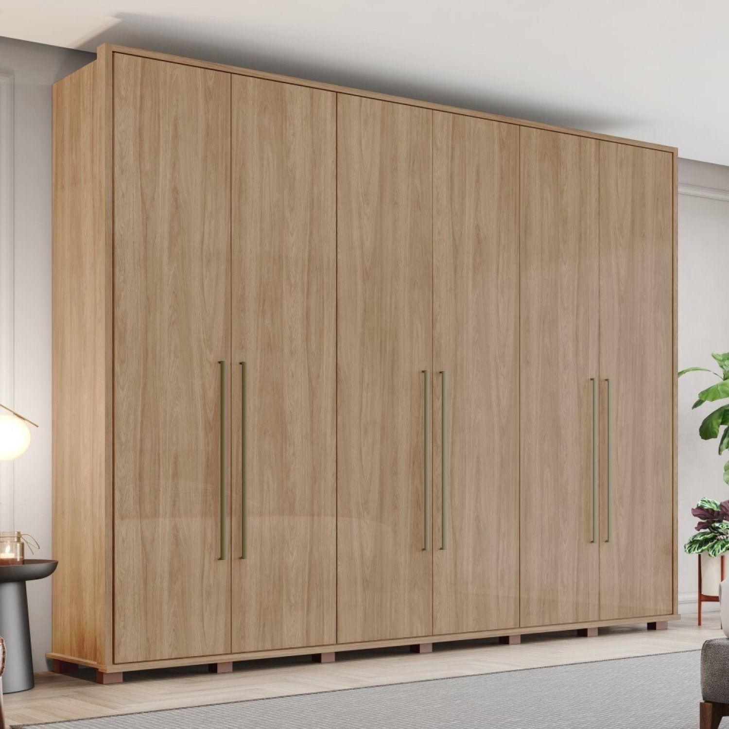 Guarda Roupa Casal 6 Portas 3 Gavetas Vigo  - 1