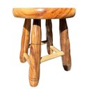 Ver imagem 4 de Banquinho Madeira Maciça 29cm Alt Banqueta Pequena Criança Manicure Cozinha
