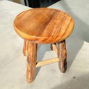 Ver imagem 3 de Banquinho Madeira Maciça 29cm Alt Banqueta Pequena Criança Manicure Cozinha