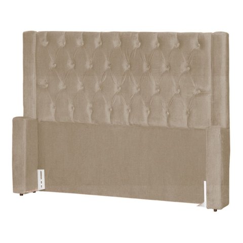 Cabeceira de Cama Box Estofada 195 Cm King Emma Suede