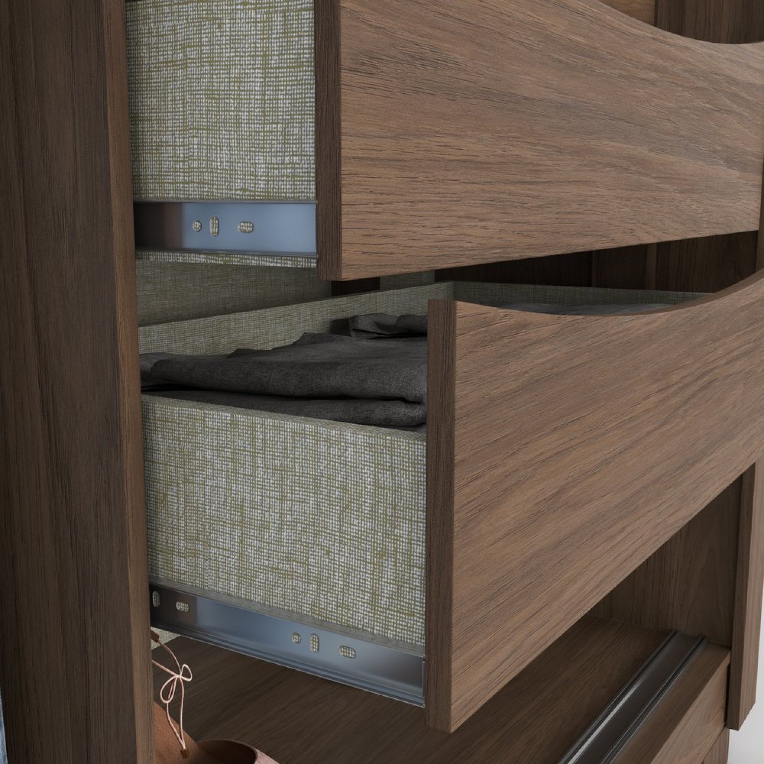 Guarda Roupa Casal 2 Portas 6 Gavetas Gales Henn - 8