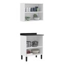 Ver imagem 5 de Cozinha Compacta em Aço 2 Peças 4 Portas Florença Itatiaia