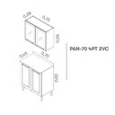 Ver imagem 4 de Cozinha Compacta em Aço 2 Peças 4 Portas Florença Itatiaia