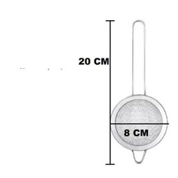 Peneira em Aço Inox Profissional para Cozinha Pequena 8cm - 8
