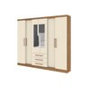 Guarda Roupa 6 Portas 3 Gavetas com Espelho Paris New  - 3
