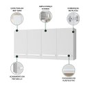 Ver imagem 4 de Armário Cozinha Aéreo 120cm 4 Porta Parede Lavanderia Branco