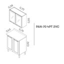 Ver imagem 4 de Cozinha Compacta em Aço 2 Peças 4 Portas Florença Itatiaia