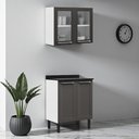 Ver imagem 2 de Cozinha Compacta em Aço 2 Peças 4 Portas Florença Itatiaia