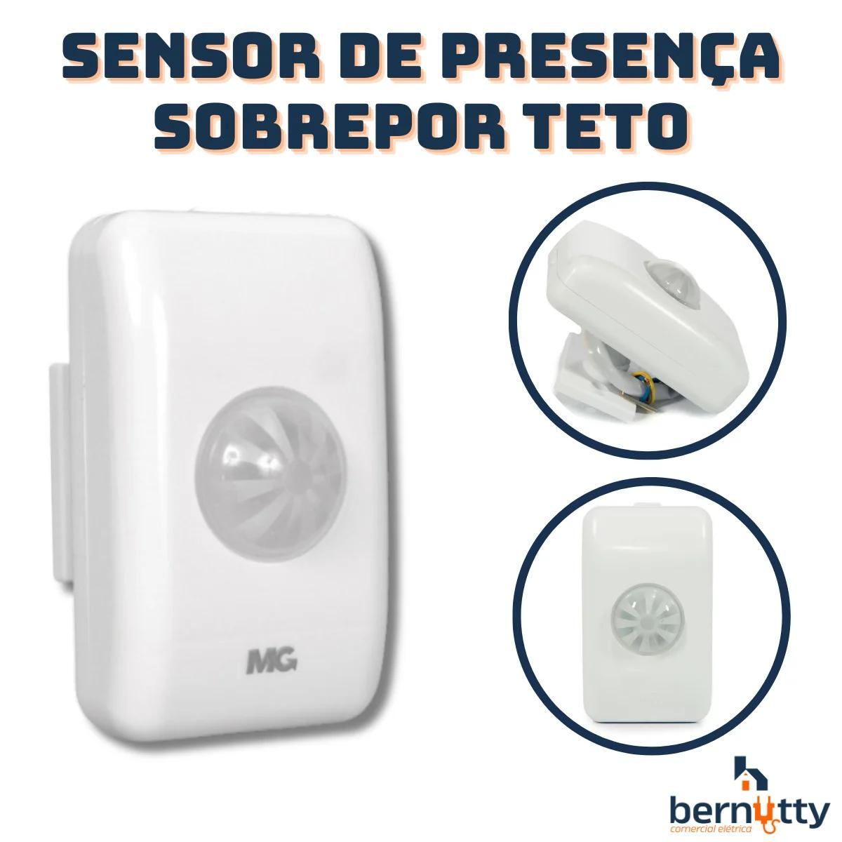 Sensor de Presença Interno Sobrepor Teto Mpt-40s Margirius 360 Graus - 2