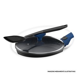 Tampa de Vidro Ichef Polishop - Shark Series - 24Cm - Azul | Azul 24 cm - 2