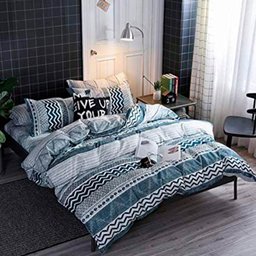 JOGO CASAL QUEEN CHEVRON CHIC 7 PÇ EDREDOM 260X260 400 FIOS - 1