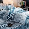 JOGO CASAL QUEEN CHEVRON CHIC 7 PÇ EDREDOM 260X260 400 FIOS - 4