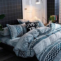 JOGO CASAL QUEEN CHEVRON CHIC 7 PÇ EDREDOM 260X260 400 FIOS - 5
